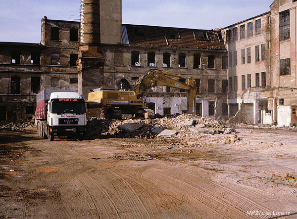 Abrißarbeiten in Cottbus - 2/98 