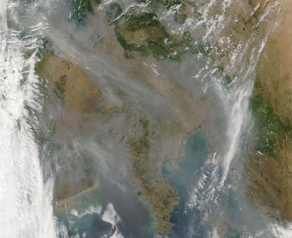 Incendies à l'est de la Chine