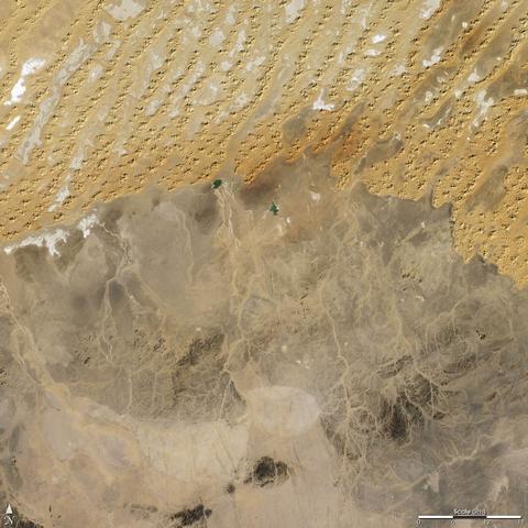 Wadis dans le Sahara algérien