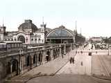 Gare centrale (<em>Hauptbahnhof</em>) et <em>Wiener Platz</em> (v. 1900) 