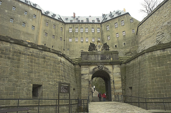 Forteresse de Königstein : entrée