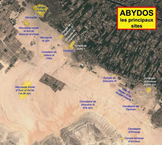 Abydos : vue satellitaire 