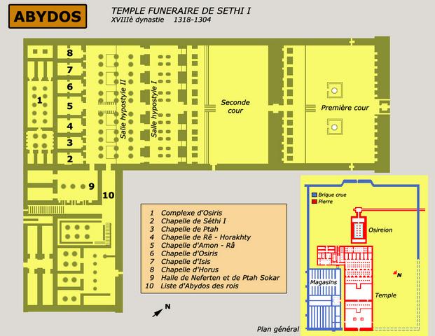 Abydos : temple de Séthi Ier 