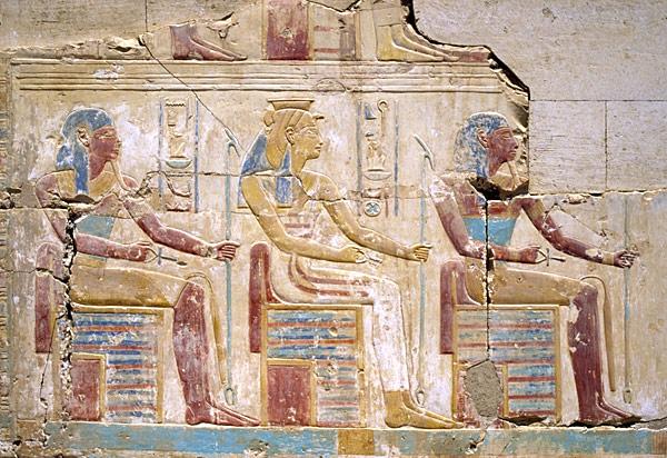 Abydos : Anubis et Heqet 