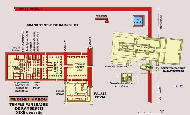 Medinet Abou : temple Ramsès III 