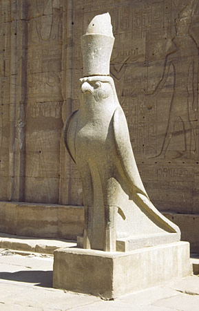 Edfou : statue d'Horus