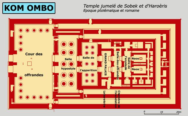 Kôm Ombo : Sobek et Haroeris