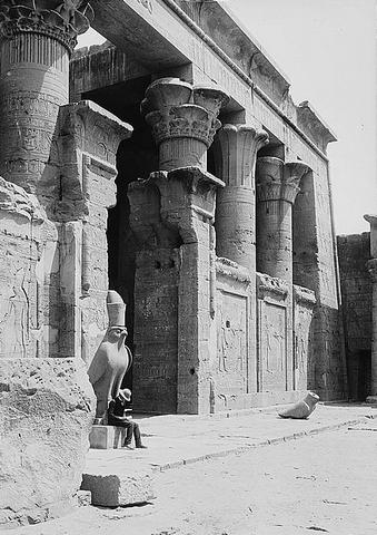 Edfu : temple of Horus -  colonnade