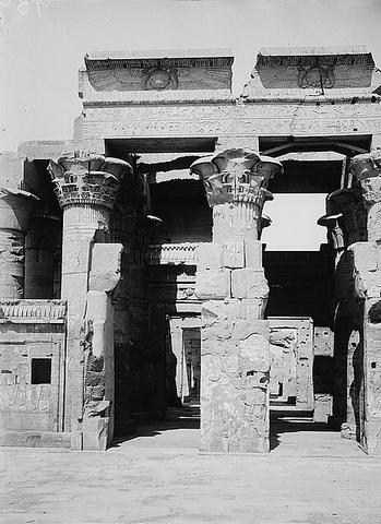 Kom Ombo : Temple of Sobk and Horoeris - great hypostyle hall 