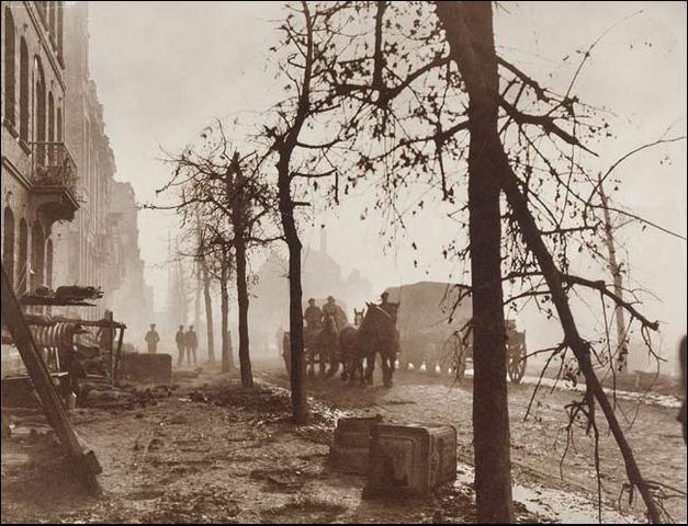 Ypres : rue dévastée