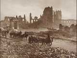 Ypres : ruines de la cathédrale et du palais épiscopal