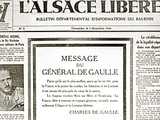 Une du journal <em>L'Alsace libérée</em>, 3 déc. 1944  