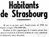 Proclamation du général Leclerc aux habitants de Strasbourg (23 nov. 1944) 