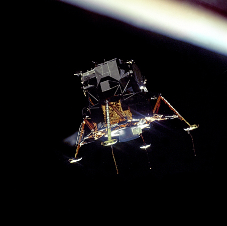 Module lunaire d'Apollo 11 : configuration d'alunissage