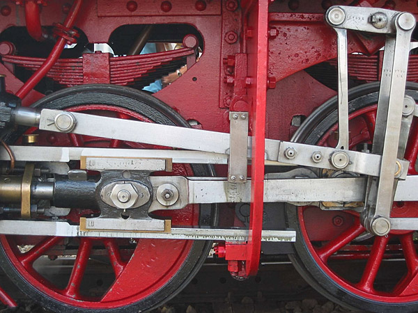 Roues de locomotive à vapeur 