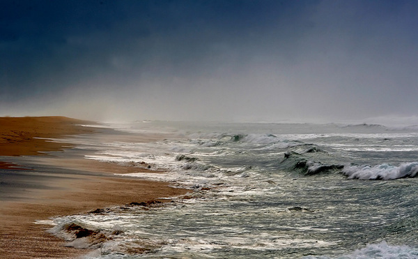 Coup de vent sur Mimizan Plage 