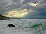 Orage sur la côte basque