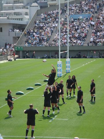 The All Blacks training