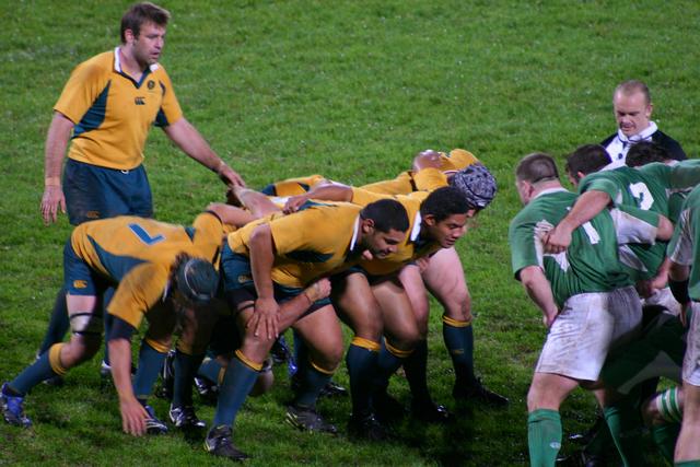 Crouching into the scrum