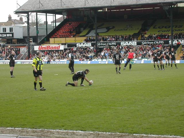 Kicking a penalty