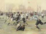 A rugby game 