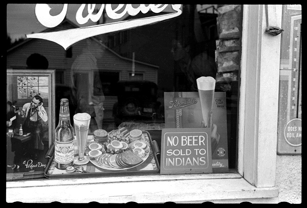 A beer parlor window