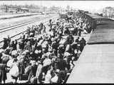 Arrivée d'un convoi de déportés hongrois (Auschwitz Birkenau, 26 mai 1944)