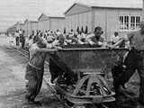 Prisonniers au travail, à Dachau