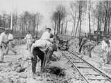 Travaux de terrassement, à Buchenwald (1940)