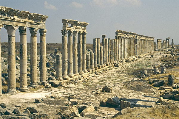 Apamée : colonnades