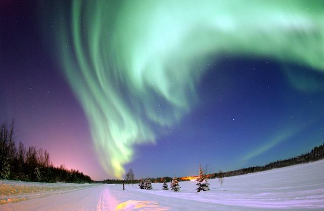 Aurore boréale en Alaska 