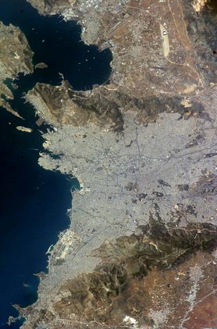 Athènes, juin 2004 (vue de la station spatiale)  