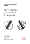 Brève histoire linguistique de l'Alsace