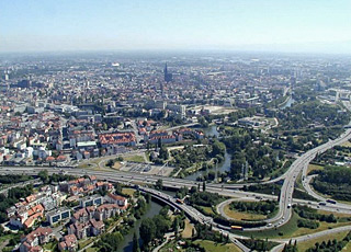 Nœud autoroutier  Strasbourg - Photo Patrick Bantzhaff