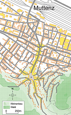 Ortsplan von Muttenz